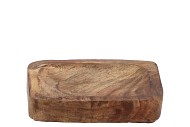 AMBER SCHAAL MANGO HOUT 13X10X3CM NM
