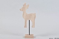 HERT HOUT OP VOET 13X7X28CM