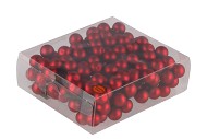 GLASS BALL MATT RED 20MM ON WIRE P/144
