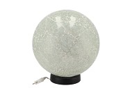 ILLUMINATED GLASS BALL D25CM