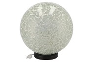 ILLUMINATED GLASS BALL D30CM