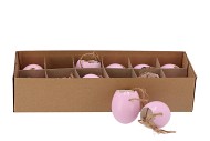 EGGS HÜHNER ANHÄNGER LAVENDEL 5X5CM PRO 12 STÜCK