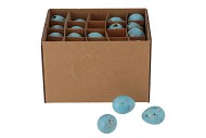 EGGS WACHTEL AQUA BLAU 2.5X3.5CM PRO 60 STÜCK