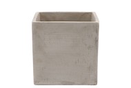 CONCRETE GREY POT SQUARE 15X15X15CM