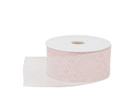 LINT TRANSPARANT LICHTROZE/WIT 4CM PER 20 METER