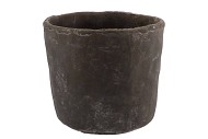 IRON STONE GREY POT 21X19CM