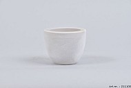 CONCRETE GREYFLOWER POT 9X7CM