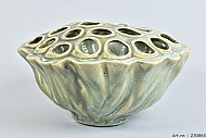 LOTUS BOWL AQUA/MINT 24X13CM