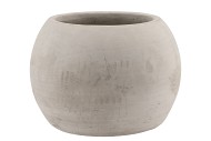 CONCRETE GREY POT SPHERE 20X16CM