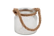 GLASS ROPE RIBBED 11X11CM