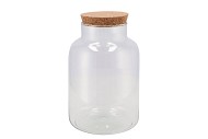 GLAS MET KURK 17X27CM