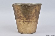 COUPE EN VERRE ROYALE DORÉ 20X21CM