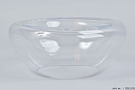 GLAS SCHAAL DUBBEL 25X11CM