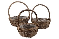 RATTAN HANDLE BASKET 45X18CM (+HANDLE 50CM) 3-PIECES