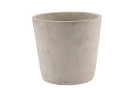 CONCRETE GREY POT ROUND GREY 17X16CM