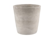 CONCRETE GREY POT ROUND 19X19CM