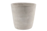 CONCRETE POT ROUND GREY 21X21CM