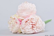 SILK PIOENBOEKET X3 TAK CRÈME/ROZE 32CM