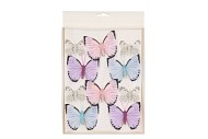 BIJSTEKER VLINDER OP CLIP PASTEL 5-8CM PER 10 STUKS