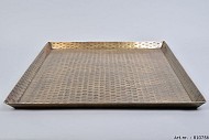 PLAZTELLER METALL VIERECKIG 48X3CM
