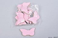 HOUTEN VLINDER ROZE 7X4CM PER 10