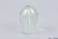 QUALLE IM GLAS WEIß 7X12CM