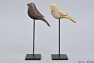 VOGEL OP VOET HOUT 7X23CM ASSORTI PER STUK