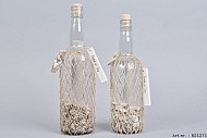 GLASFLES+DECORATIE 9X32CM+8X28CM ASSORTI PER STUK