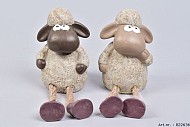 SCHAAP STEEN BENGEL BRUIN 8X8X19CM ASSORTI PER STUK