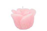 CANDLE ROOS WHITE PINK 8X7CM