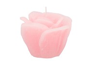 CANDLE ROOS WHITE PINK 11X9CM