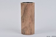 WOODEN CANDLE HOLDER CYLINDER 9X20CM
