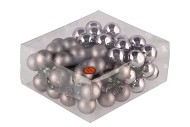 GLASS BALL TITAN GREY 30MM ON WIRE P/72