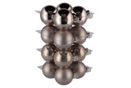 GLASS BALL TITAN GREY 80MM P/16