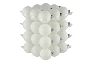 GLASS BALL ARCTIC WHITE MATT 57MM P/36