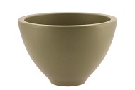 VINCI SHADED OLIVE DRAB BOWL SPHERE 23X15CM