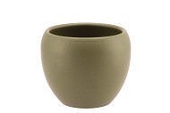 VINCI OLIVE DRAB FLOWER POT 14X11CM