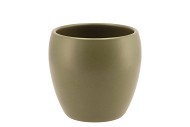 VINCI OLIVE DRAB FLOWERPOT 14X13CM