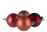 GLASS BALL COMBI HIBISCUS 100MM P/4
