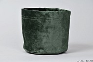 VELVET PLANTBAG DARK GREEN 14X15CM