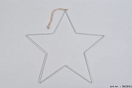 STER HANGER METAAL ZILVER 38CM