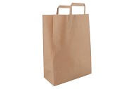 FLOWERMATERIAL BROWN PAPER CARRIER BAG 32X14X43CM SET OF 250