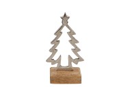 ARBRE EN MÉTAL OUVERT SUR PIED 9X5X17CM