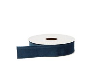 LINT VELVET DONKER PETROL (NR: 44) 25MM PER 5 METER