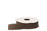 RIBBON VELVET DARK BROWN (NR: 75) 25MM A 5 METER