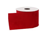 LINT VELVET ROOD (NR: 21) 70MM PER 5 METER