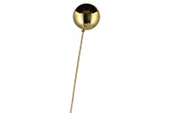 PICK SHINY BAUBLE 60MM ON STICK GOLD L53CM