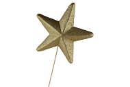 PICK STAR GOLD 20X5CM ON STICK L60CM