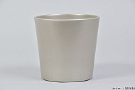 NICE POT DORÉ MÉTAL ORCHIDÉE 12X12CM
