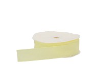 RIBBON TEXTILE (NR.50) LIGHT YELLOW 25MM A 20 METER